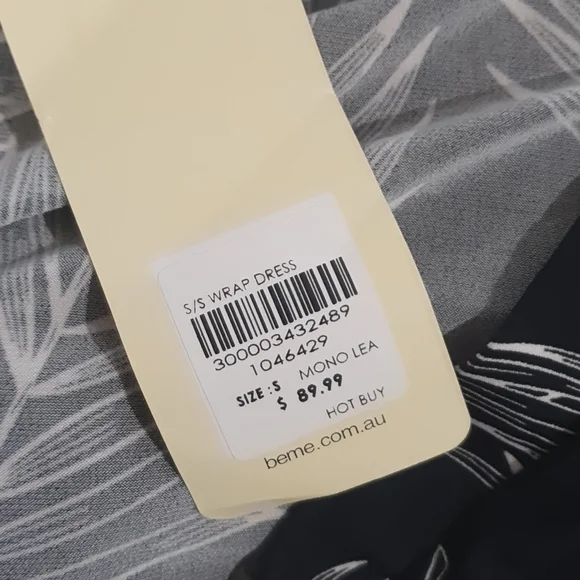 Beme New Dress Size 18 approx Black White - Picture 7 of 9